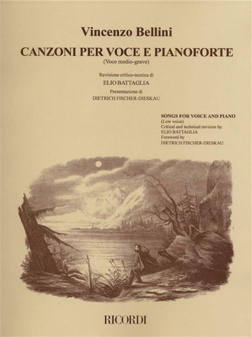 BELLINI V. - CANZONI PER VOCE E PIANOFORTE: VOL. 2 - VOCE MEDIO-GRAVE