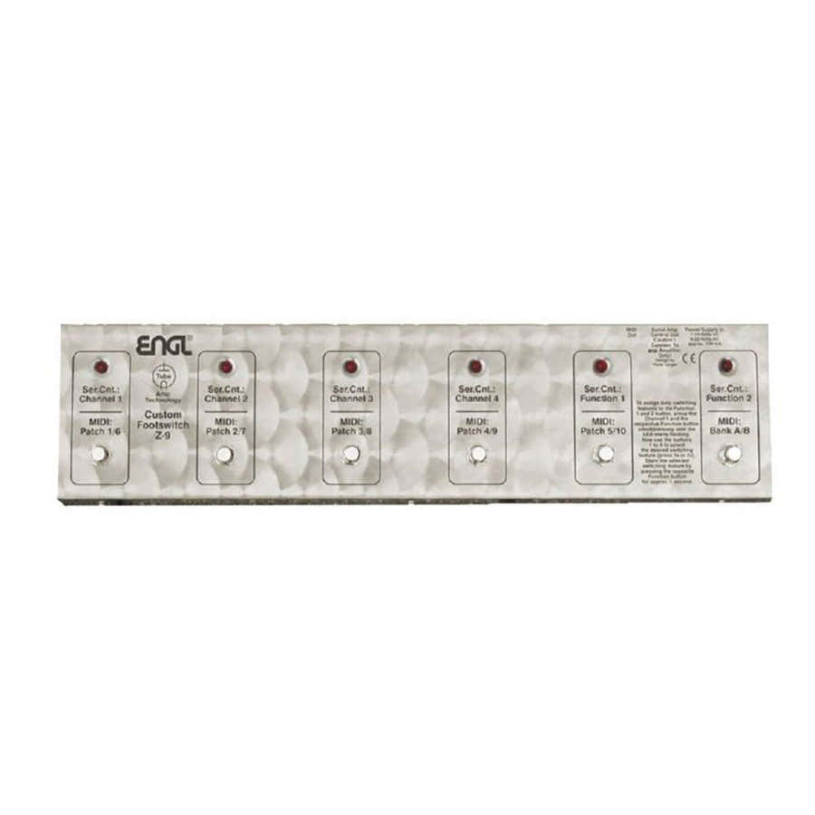 Z-9 Footswitch 6 Fonctions Midi 10 Presets