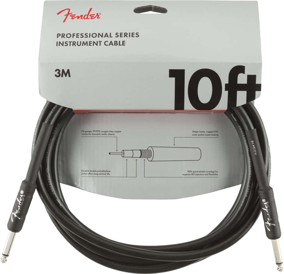 3m Professional Instrument Cable Black