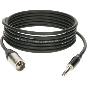 M1 MIC CABLE BLACK 3M XLR 3 MALE - JACK 2P KLOTZ