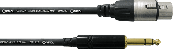 Câble Audio Stéréo XLR Femelle/jack Stéréo 6 M