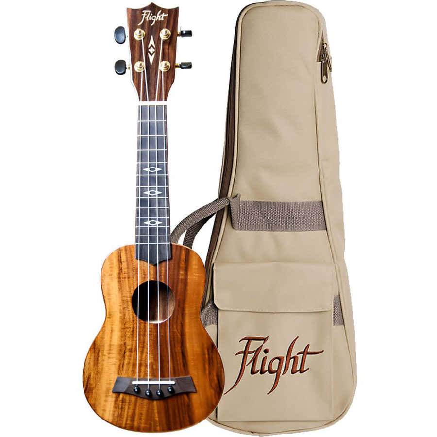 Dus445 Soprano Acacia Ukulele (With Bag)