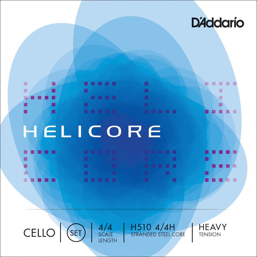 D'ADDARIO 4/4 HELICORE CELLO STRING SET SCALE HEAVY TENSION