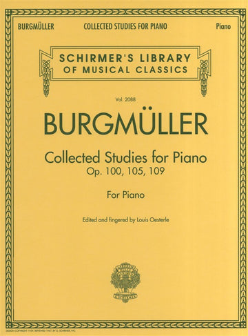 Burgmuller Collected Studies Op 100 105 109 - Piano Solo