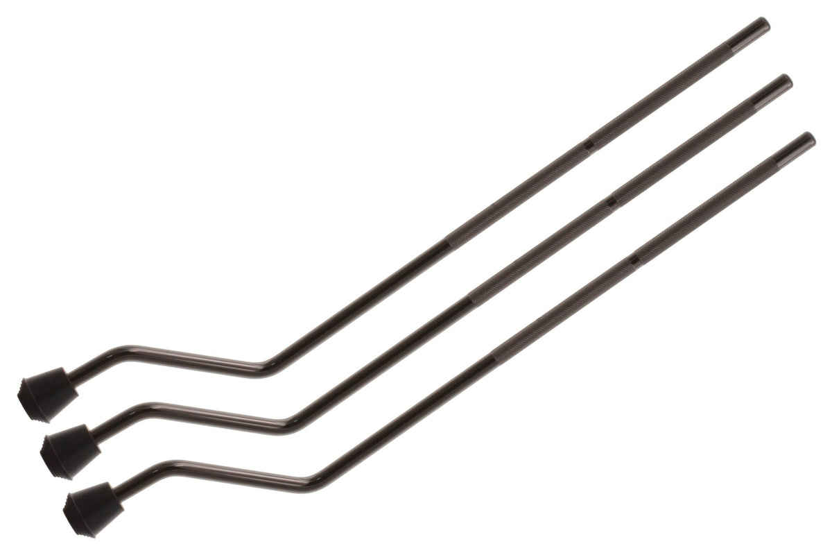 FTL1-540-105-Bk Pieds Tom Basse Noir 540mm (500mm Utile) - 10.5mm X3