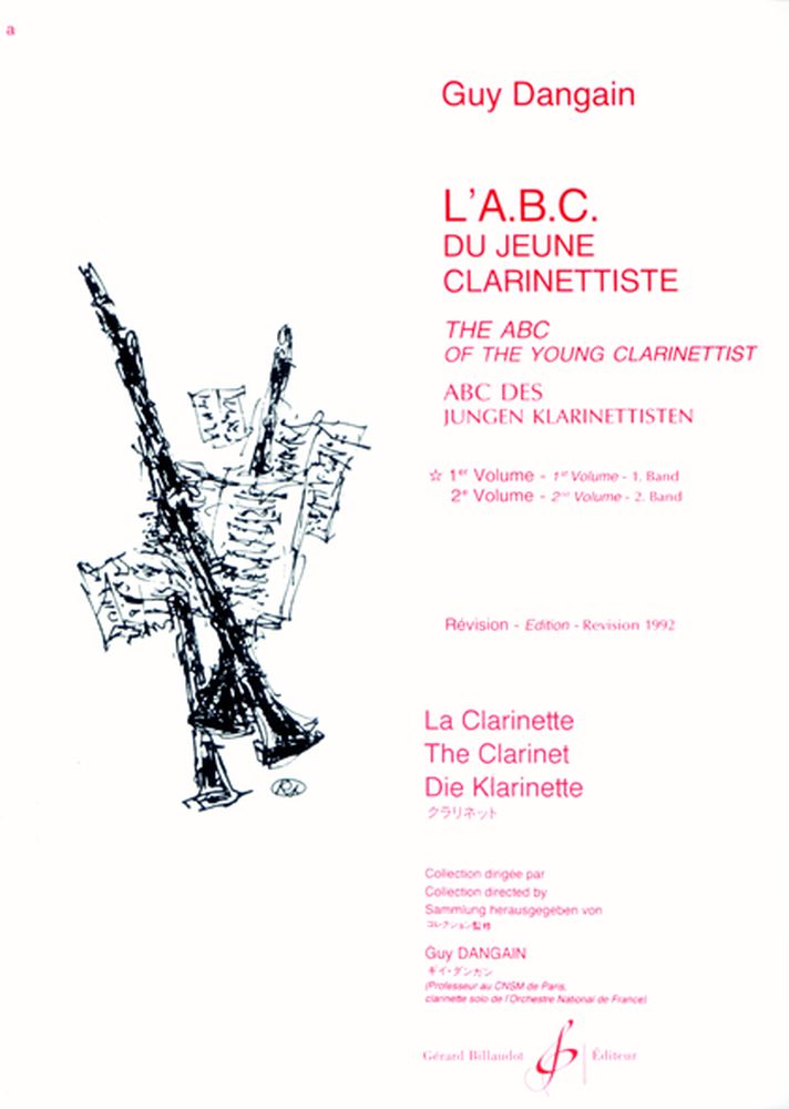 Billaudot L'Abc Du Jeune Clarinettiste Vol.1 - Dangain