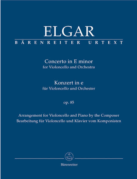 Elgar E. - Konzert Fur Violoncello Und Orchester Op.85 - Violoncelle et Piano