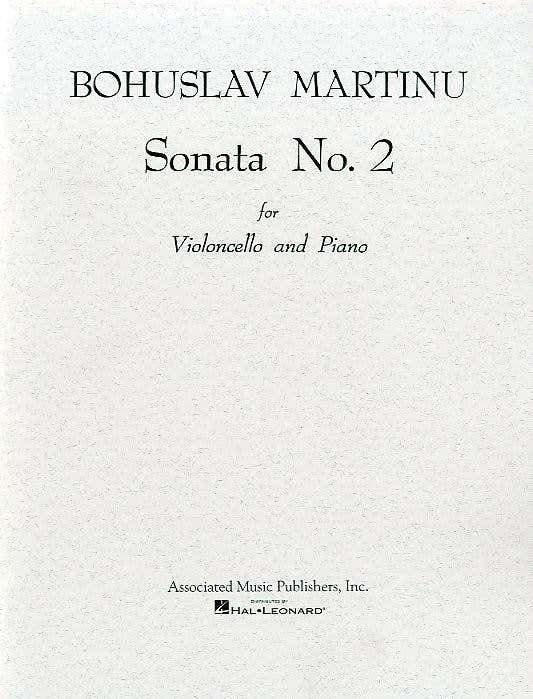Martinu Bohuslav - Sonate N°2 - Violoncelle et Piano