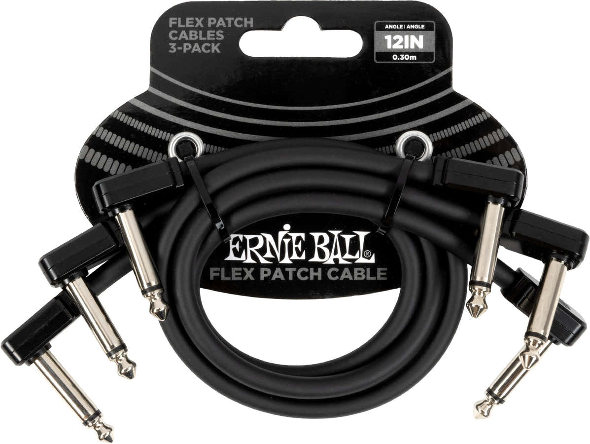 Cable Patch Flex 30CM - Pack 3 Noir