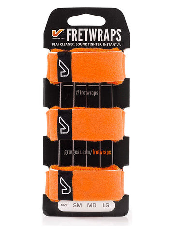 FretWraps 3-Pack Flare Orange - Large