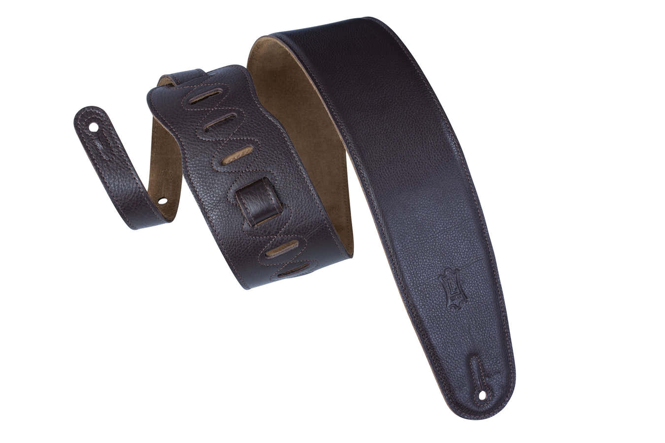 Cuir Rembourée Dos Daim Pour Basse 9cm - Dark Brown
