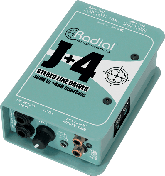 J+4 Actieve stereoconverter