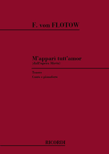 FLOTOW F. - M'APPARI TUTT'AMOR - CHANT ET PIANO