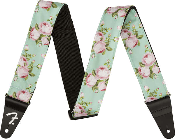 Sangle Florale Surf Green 2"