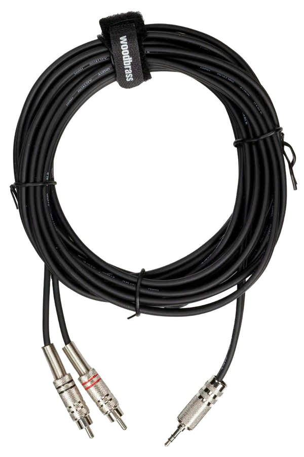 Câble Mini Jack Stéréo / 2 RCA Mâle - 6 m - AC22