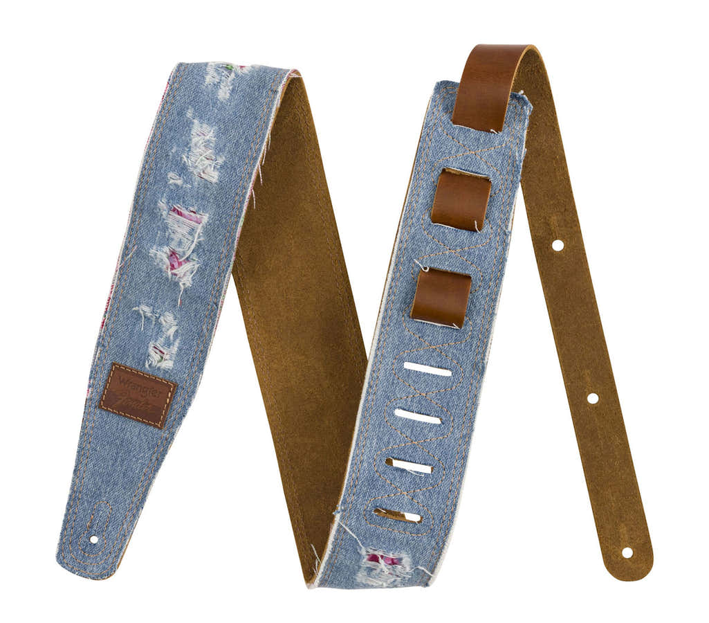 x Wrangler denim gitaarband indigo