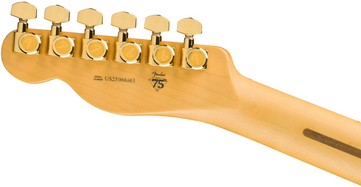 Telecaster Custom American Professional II LTD 75 Anni MN 2-kleurige Sunburst