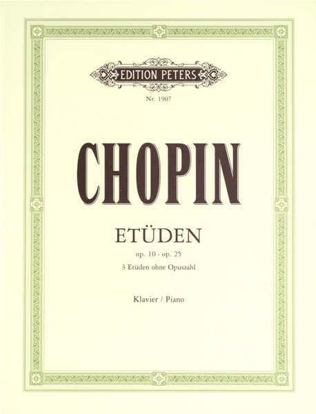 Edition Peters Chopin Frederic - Etudes - Piano