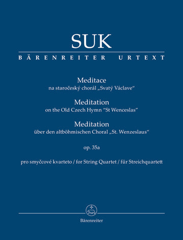 Suk Josef - Meditation On The Old Czech Hymn "ST Wenceslas" Op.35a - Conducteur