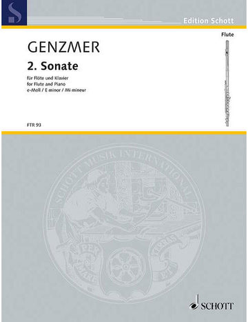 Genzmer - 2ème Sonate Mi Mineur Gewv 223 - Flute et Piano