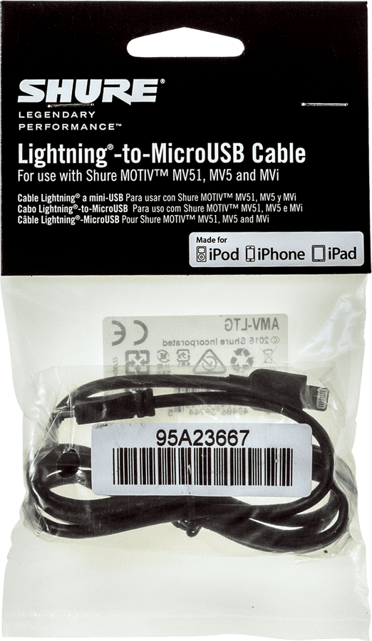 Micro USB - Lightning 38 CM