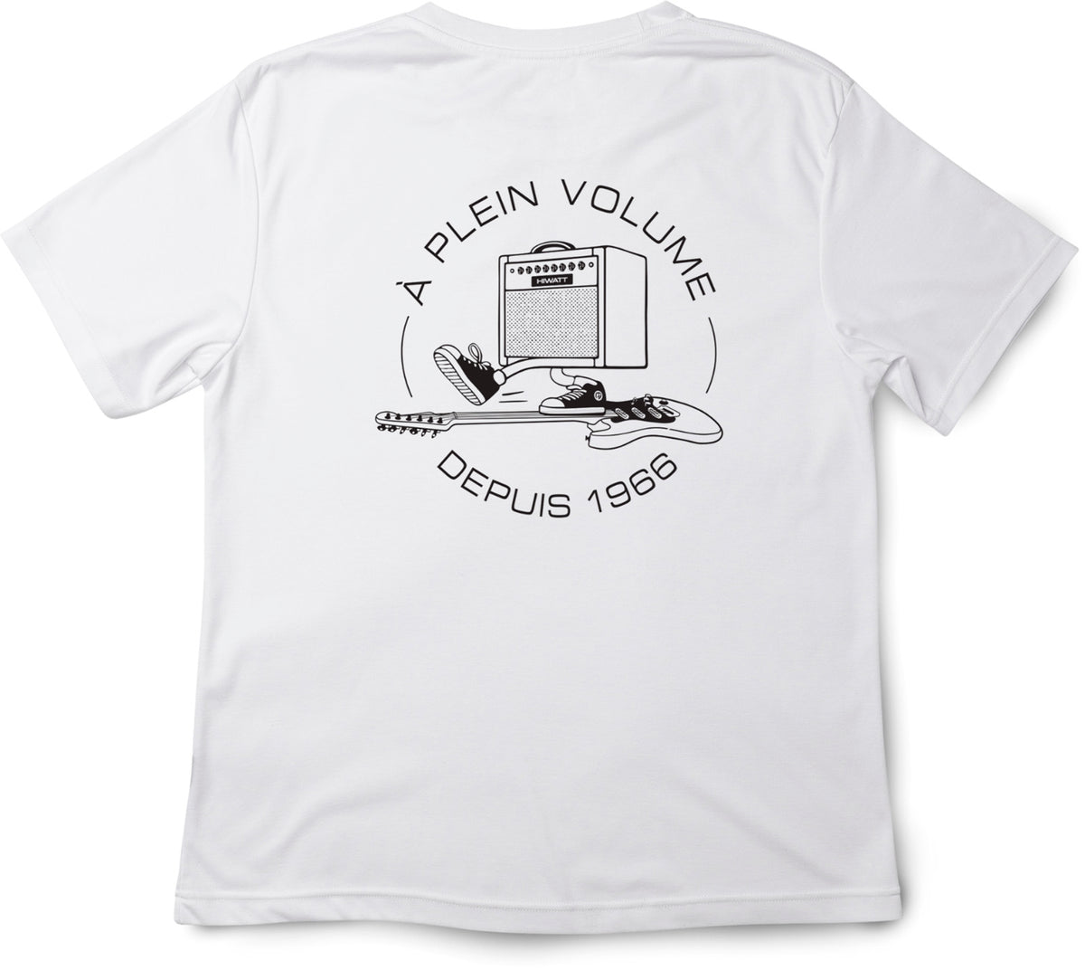 White T-Shirt Black Ride Logo M-Size