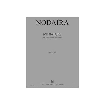 Nodaira - Miniature 2Fl/Vl/Cl/Po - 2 Flûtes Clarinette Violon Et Piano