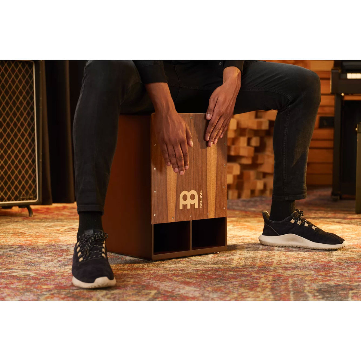 Jumbo Bass Cajon Facade Noyer 13.1/2 X 19.3/4 X 13.3/4