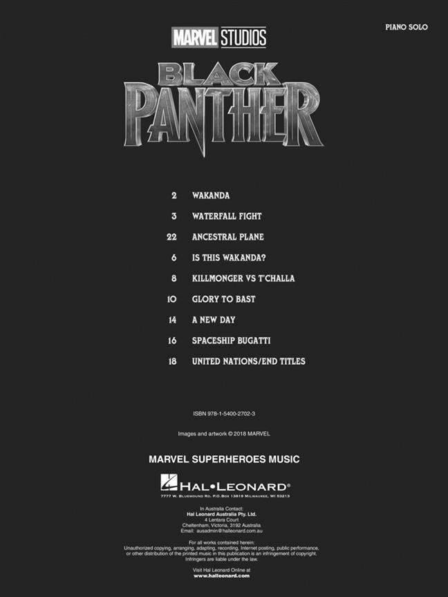 Goransson Ludwig - Black Panther - Piano