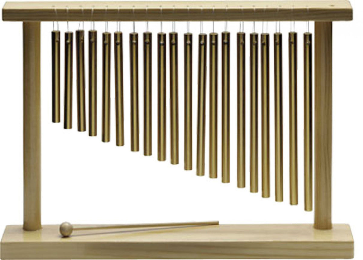 Bar Chimes 20 barres sur support en bois