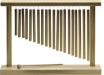 Bar Chimes 20 barres sur support en bois