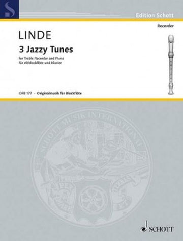 Linde HANS-martin - 3 Jazzy Tunes - Flute Bec Alto & Piano
