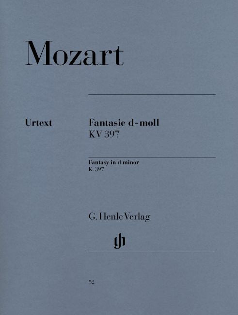Mozart W.a. - Fantasy D Minor KV 397 (385G)