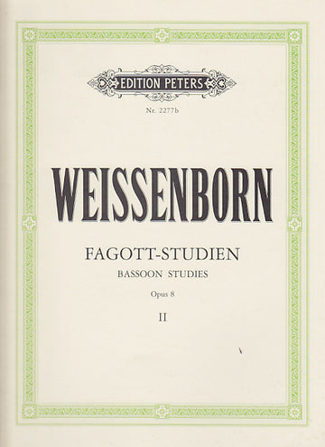 Weissenborn - Etudes Pour Basson Op.8 Vol.2