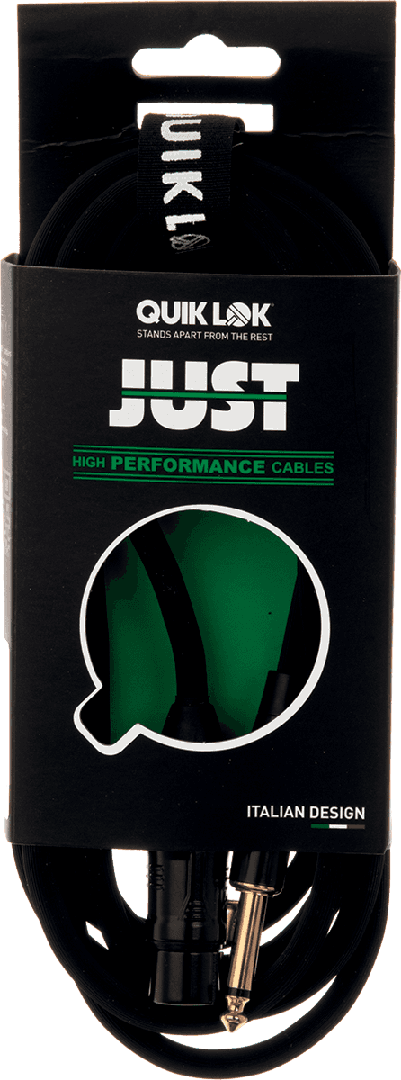 JUSTFJM10 Cable Micro XLR Femelle Jack Mono 10M