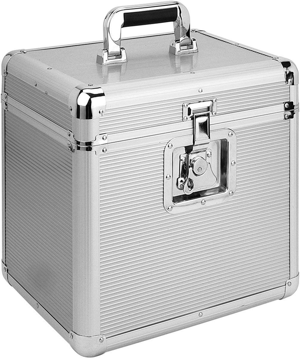 Vinylkoffer 80 Zilver
