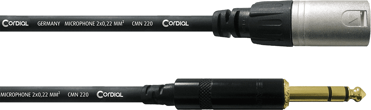 Câble Audio Stéréo XLR Mâle/jack Mâle Stéréo 9M