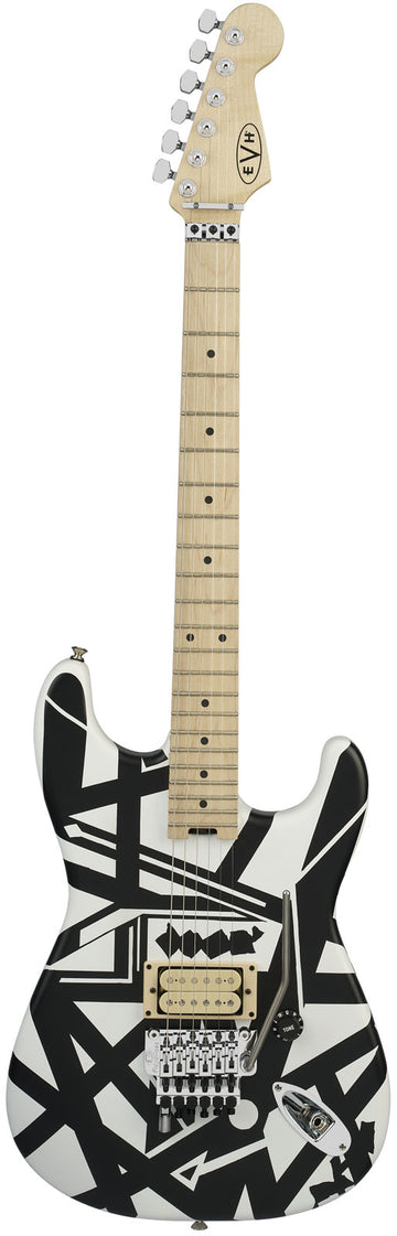 EVH Striped Series Shapes, MN Wit en Zwart