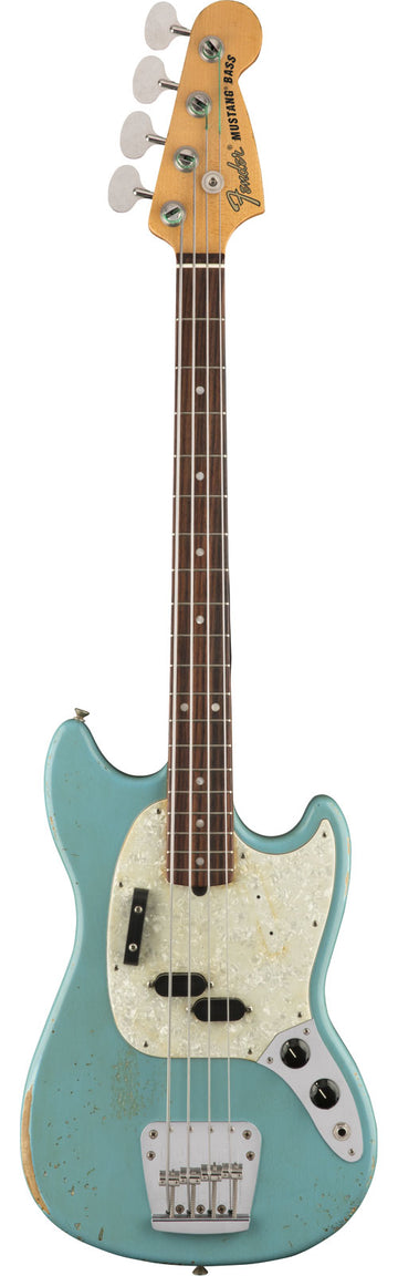 Mustang Bass Signature Jmj RW Vervaagd Daphne Blauw