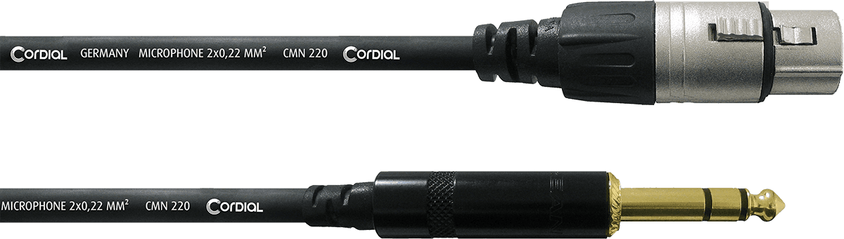 Audiokabel Stereo-jack / XLR Female - 30 CM