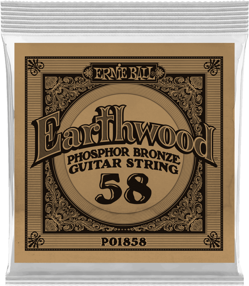 .058 EARTHWOOD PHOSPHOR BRONZE ACOUSTIC GUITAR STRINGS