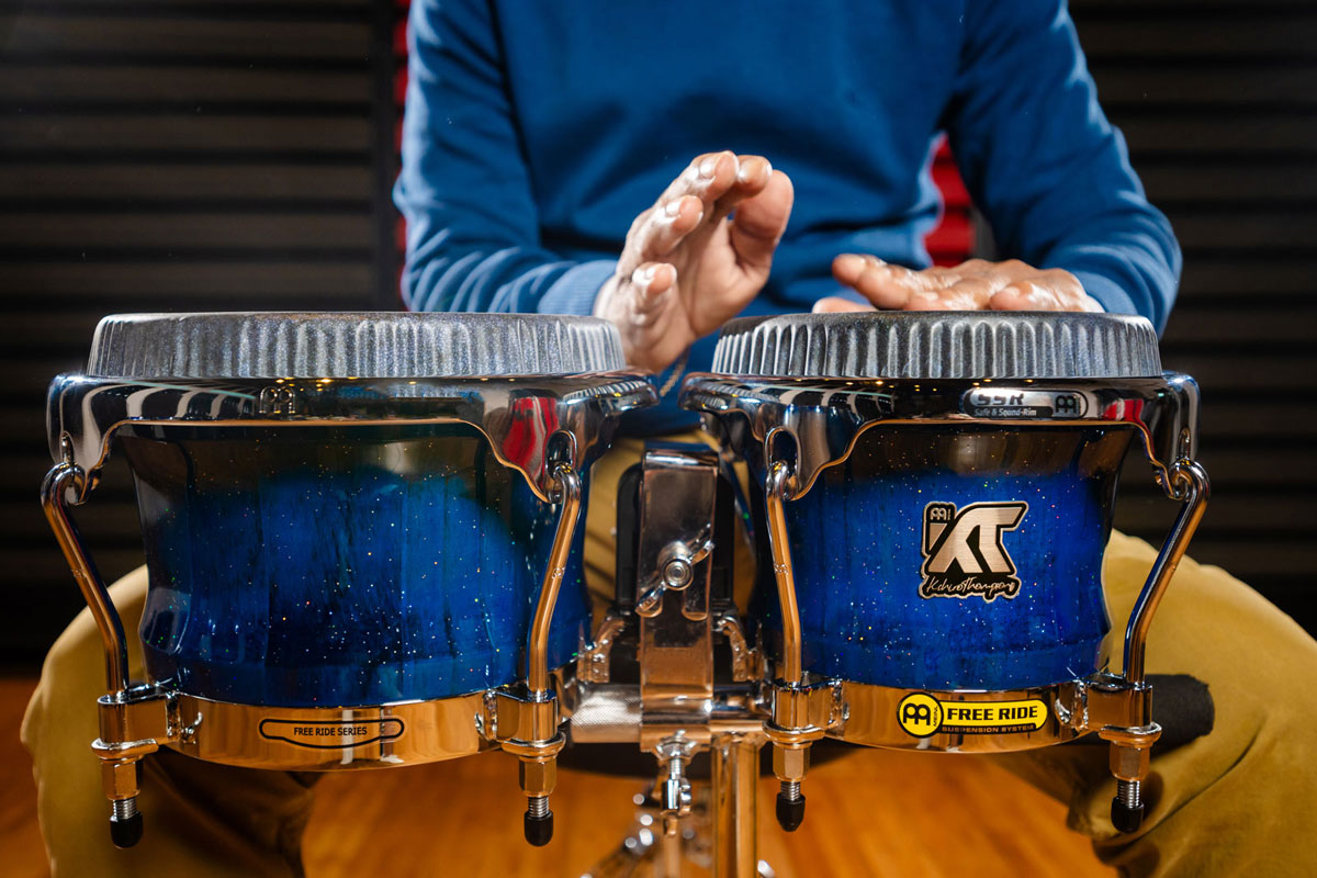 WKT400BW - Artist Bongo William " Kachiro" Thompson 7" & 8 1/2" Blue Wave