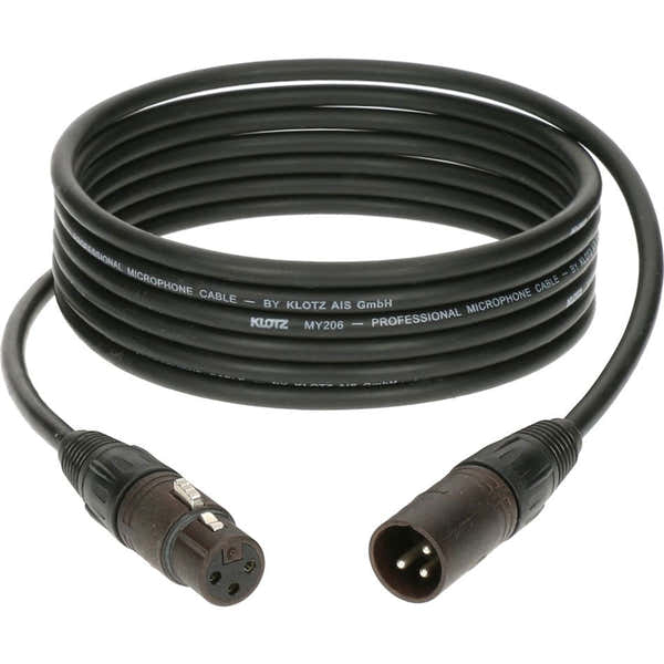Klotz Cable Micro XLR 20 M Male Femelle Neutrik Bronze