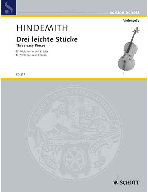 Hindemith - Trois Morceaux Faciles - Violoncelle et Piano