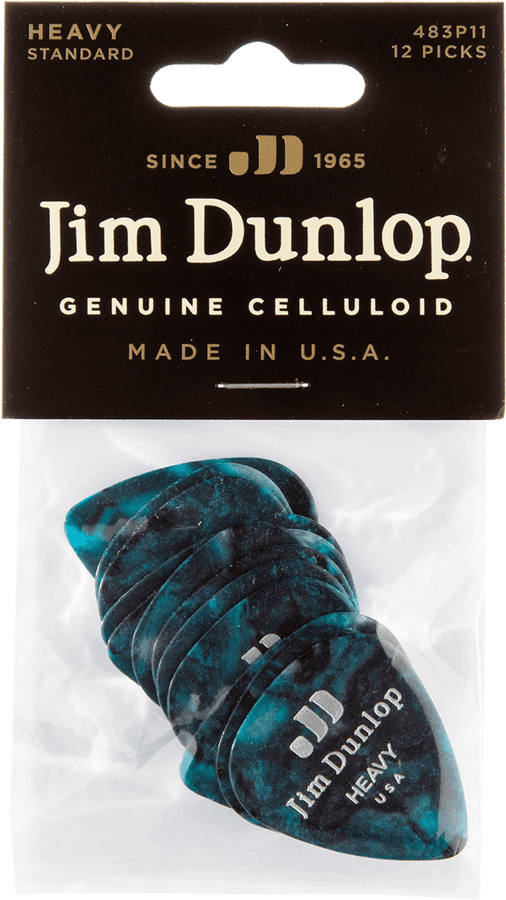 12 x Thin Genuine Celluloid Turquoise