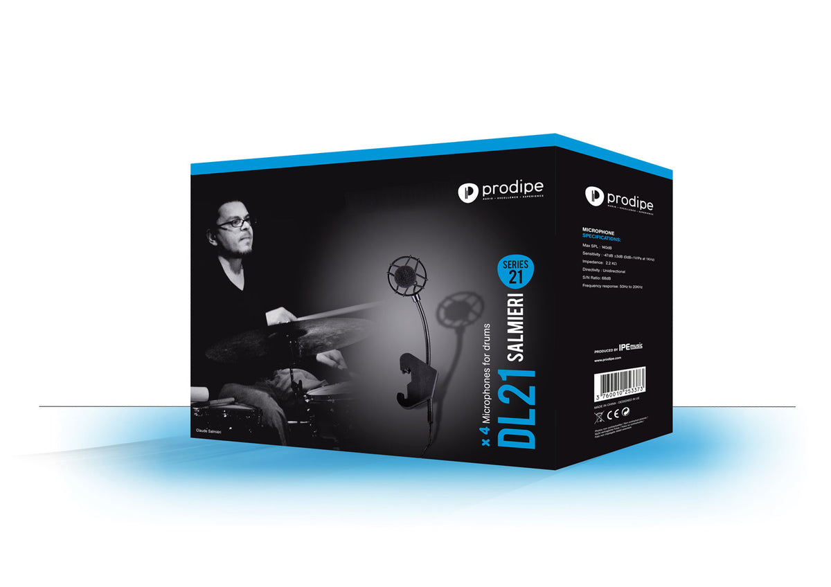 Prodipe DL21 Salmieri Drums - 4-microfoonpakket