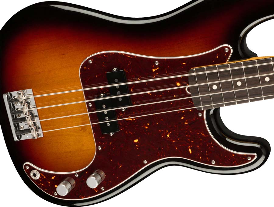 Precision Bass American Professional II RW 3-kleurige Sunburst