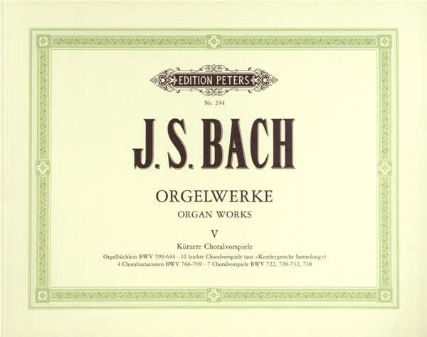 Johann Sebastian - Complete Organ Works In 9 Volumes Vol.5 - Organ