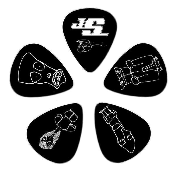 D'ADDARIO Joe Satriani zwarte gitaarplectrums 10-pack licht