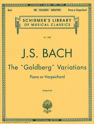 J.S. Bach The Goldberg Variations - Harpsichord